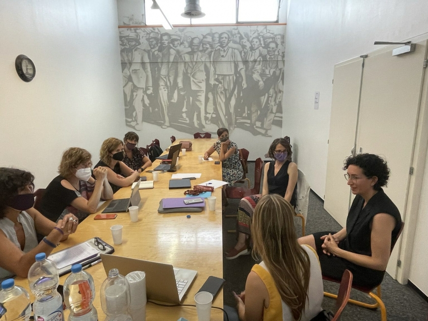 Reunió de la secretària general d'Esquerra Republicana, Marta Rovira Vergés, i una delegació de dones vinculades al projecte republicà, a Ginebra