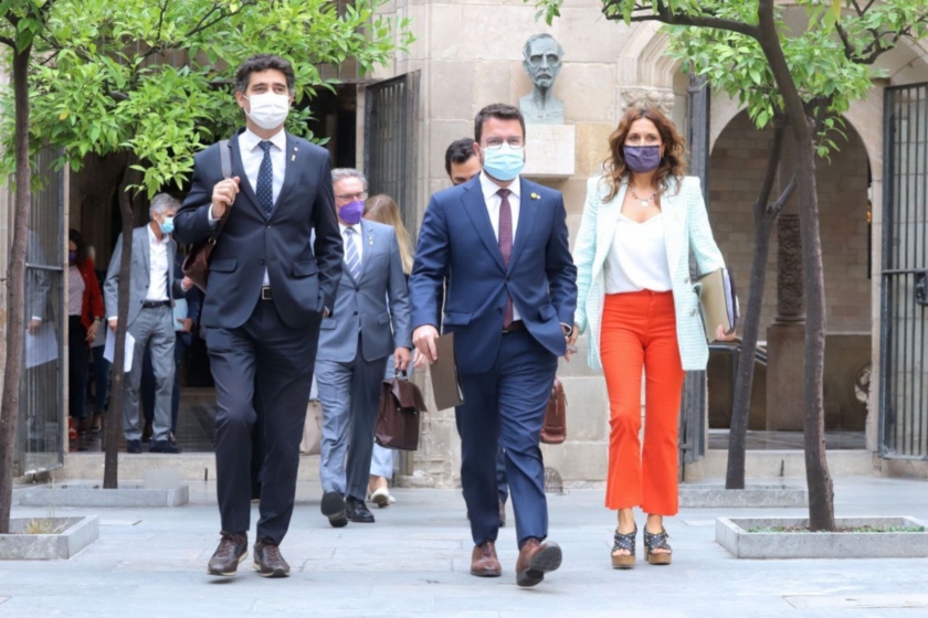  El Govern al Pati dels Tarongers del Palau de la Generalitat / ACN 