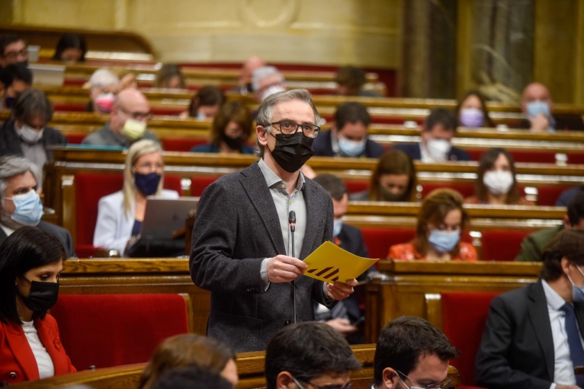  Josep Maria Jové en la seva intervenció al Parlament de Catalunya / Marc Puig 