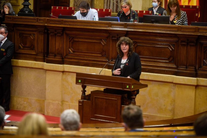  La consellera Teresa Jordà ha defensat el nou decret de renovables / Marc Puig 