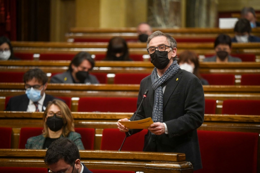  Josep Maria Jové en la seva intervenció al Parlament de Catalunya / Marc Puig 