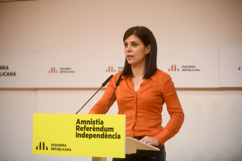  Marta Vilalta, durant la roda de premsa / Marc Puig 