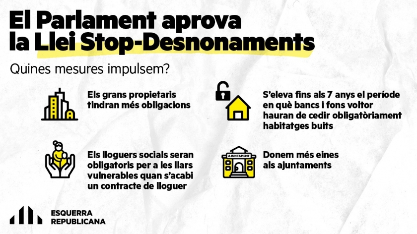  Postal explicativa sobre la llei Stop-Desnonaments 