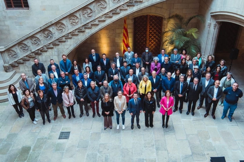  Imatge de l'acte celebrat al Palau de la Generalitat. ARNAU CARBONELL 