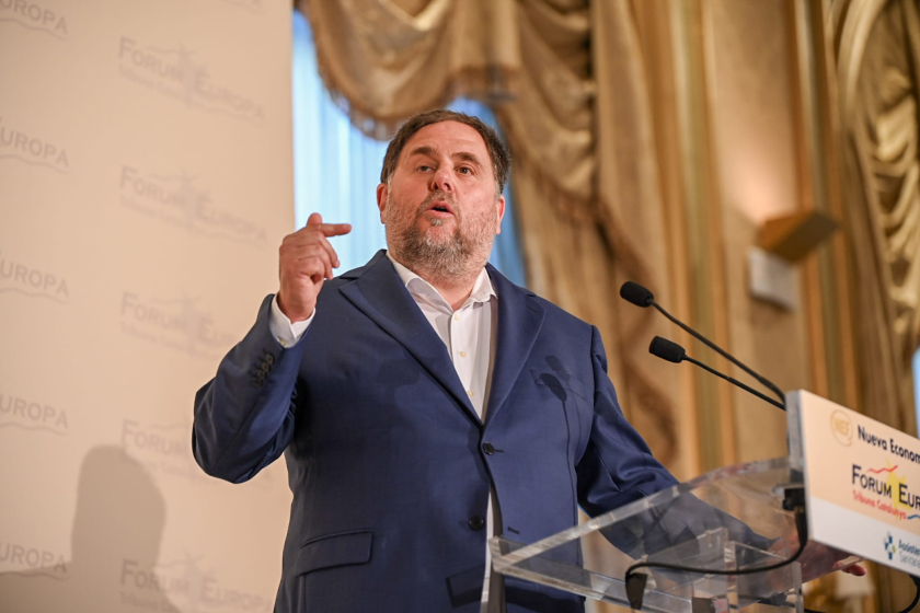  El president d'Esquerra Republicana, Oriol Junqueras, intervé al Fòrum Europa / Paula Roque 