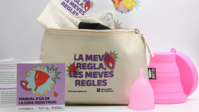  Un estoig com els que el Departament d'Igualtat i Feminismes començarà a repartir a les joves menstruants. 