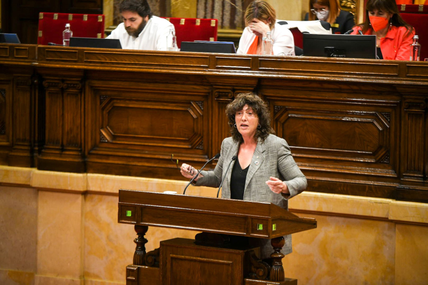  Consellera Teresa Jordà en una intervenció al Parlament de Catalunya 