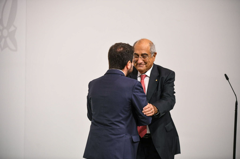  El conseller de Recerca i Universitats, Joaquim Nadal, durant el seu nomenament 
