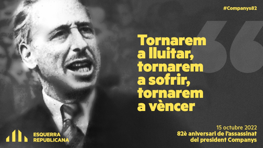   82è aniversari de l'assassinat del president Lluís Companys i Jover  