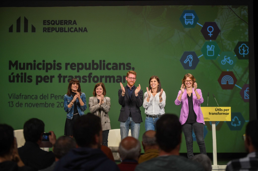 Tots els ponents, en acabar l'acte. MARC PUIG. 