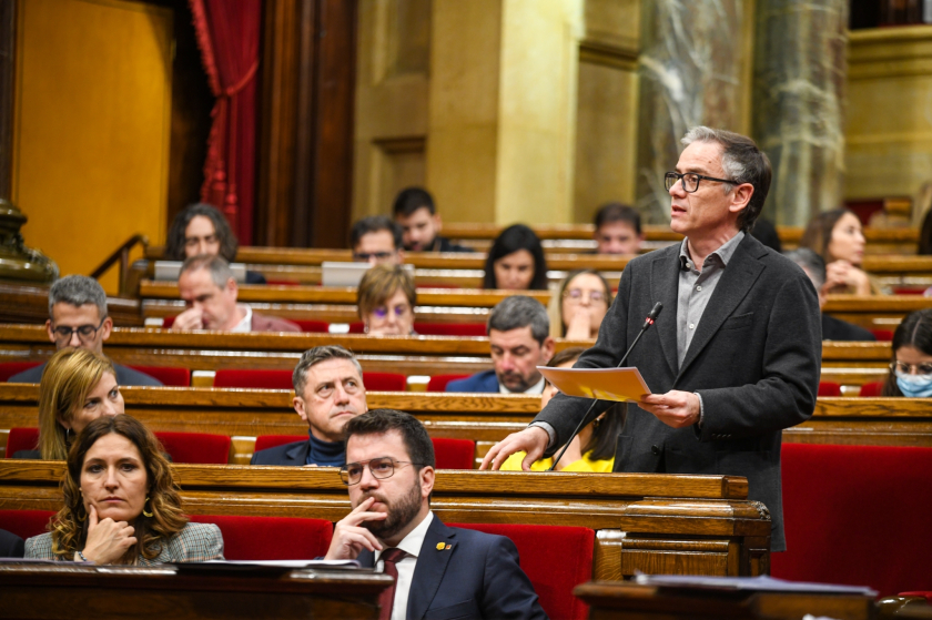  Josep Maria Jové a la sessió de control del Parlament de Catalunya  