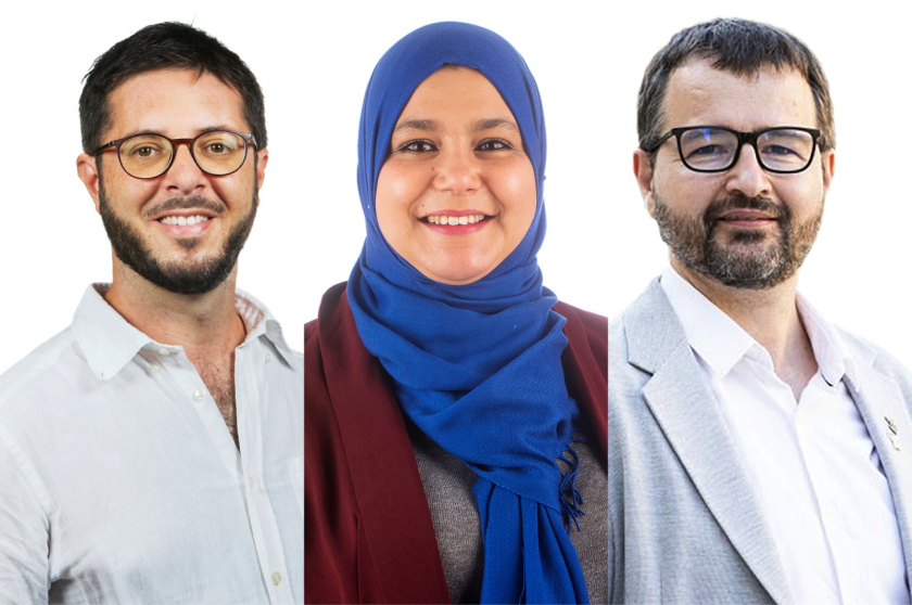  Oriol López, Najat Driouech i Santi Valls 