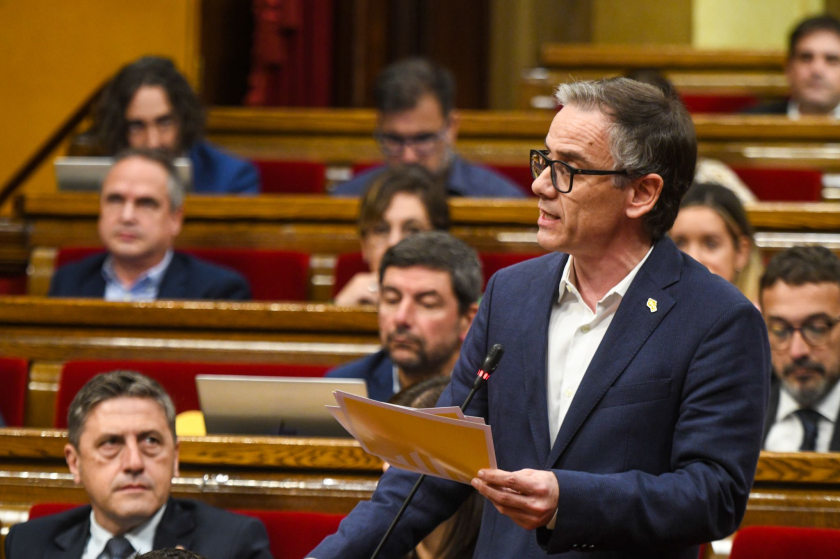  Josep Maria Jové en la sessió de control al Parlament 