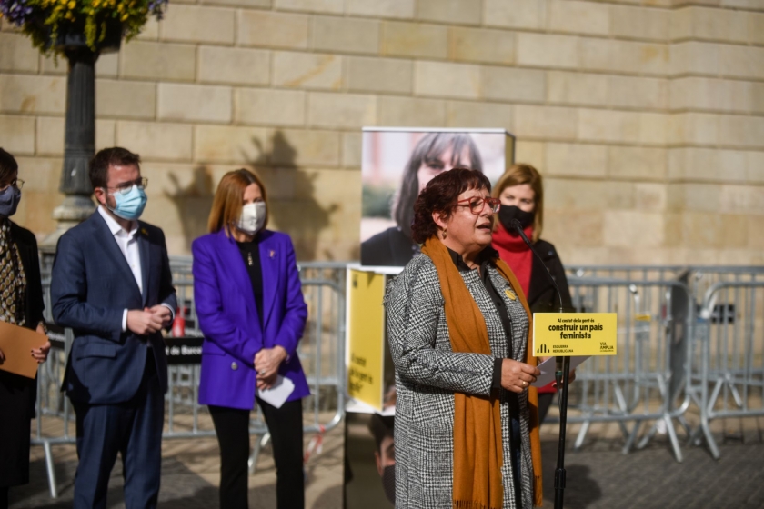  Dolors Bassa durant la seva intervenció / Marc Puig 