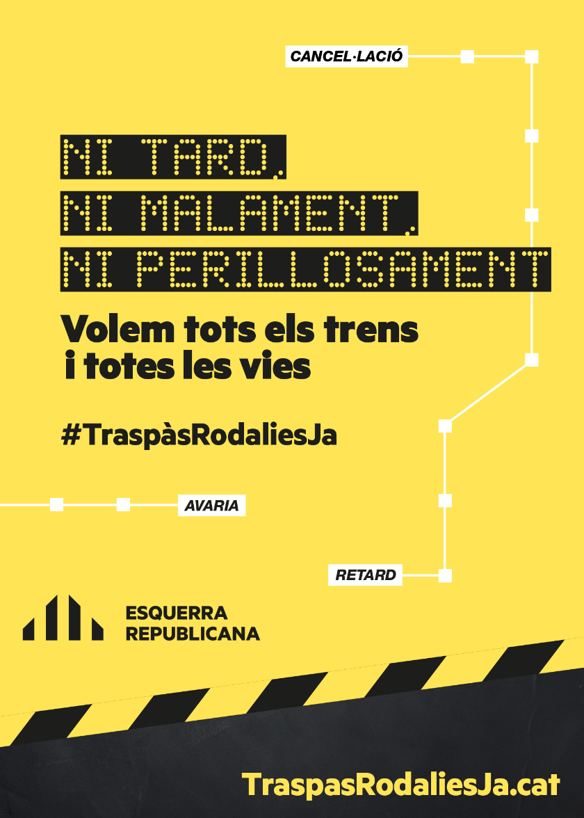  Cartell Campanya 'Traspàs Rodalies Ja' 