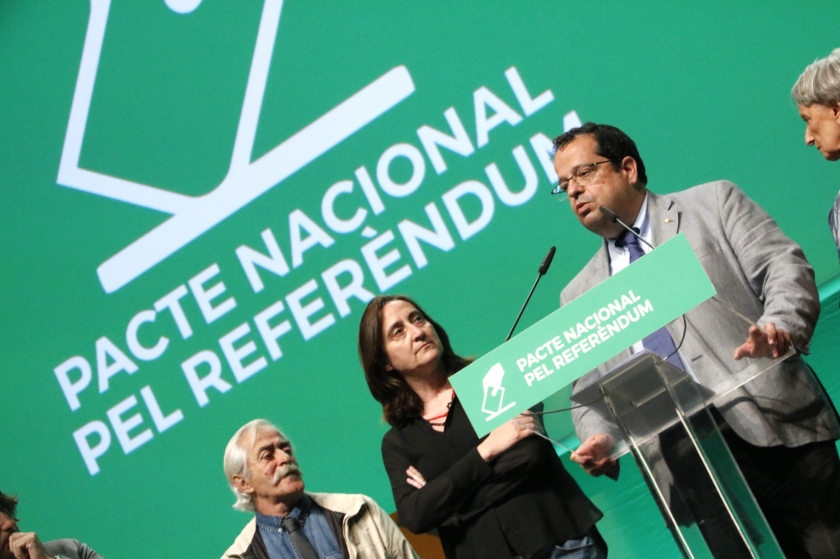 Joan Ignasi Elena, en un acte del Pacte Nacional pel Referèndum / ACN