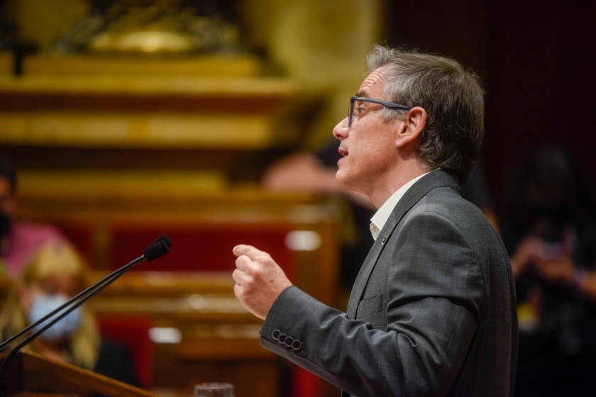  El president del grup parlamentari d'Esquerra Republicana, Josep Maria Jové, al Debat de Política General / Marc Puig 