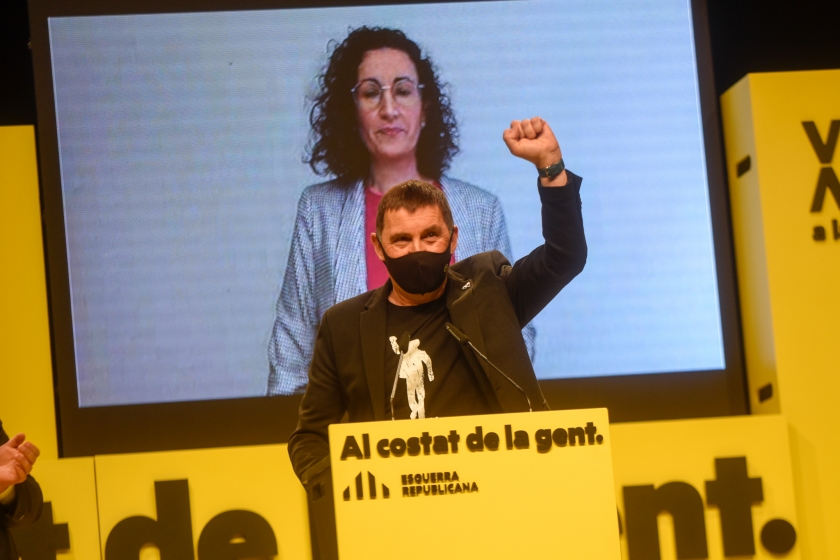   Junqueras: 'A les eleccions del febrer del 36 Esquerra va arrasar i aquella victòria va portar l'amnistia. El 14F ompliu les urnes de República'  