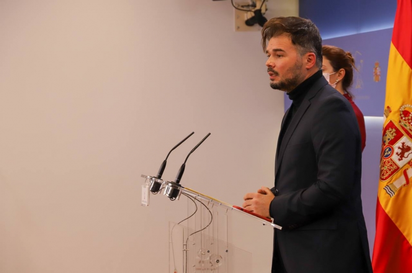  Gabriel Rufián en roda de premsa 
