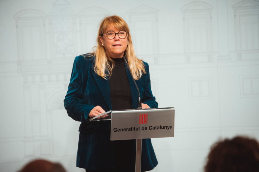  La consellera de Cultura, Natàlia Garriga, ha anunciat l'increment del pressupot per al Departament després de la trobada amb agents del sector. 