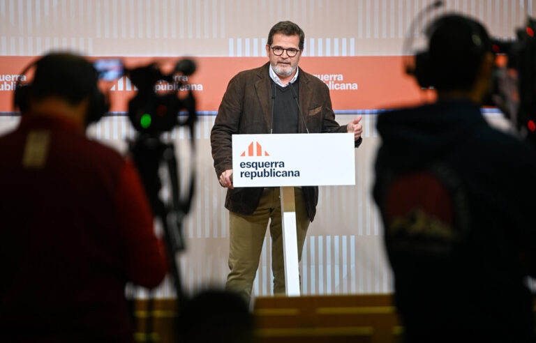 Isaac Albert en un moment de la roda de premsa del dia 3 de novembre de 2025