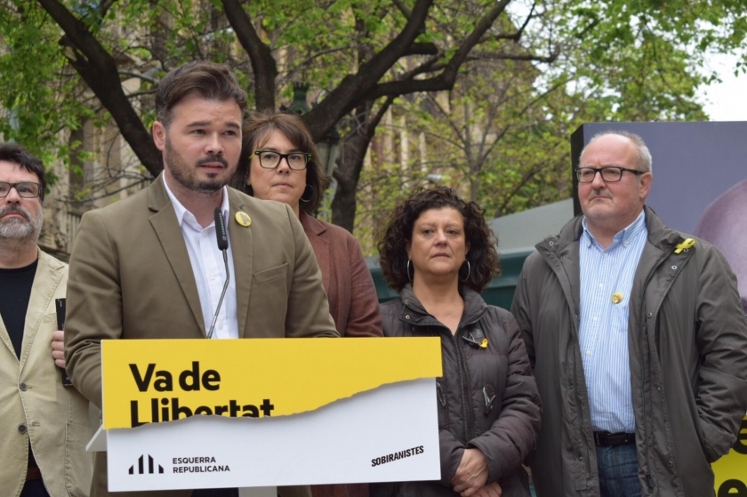   Rufián: 'Esquerra defensarà els drets i les llibertats davant d'un Estat policial i de dubtosa qualitat democràtica'  