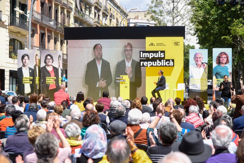 Junqueras anima a votar a Esquerra, perquè 'els vostres vots ens fan lliures'