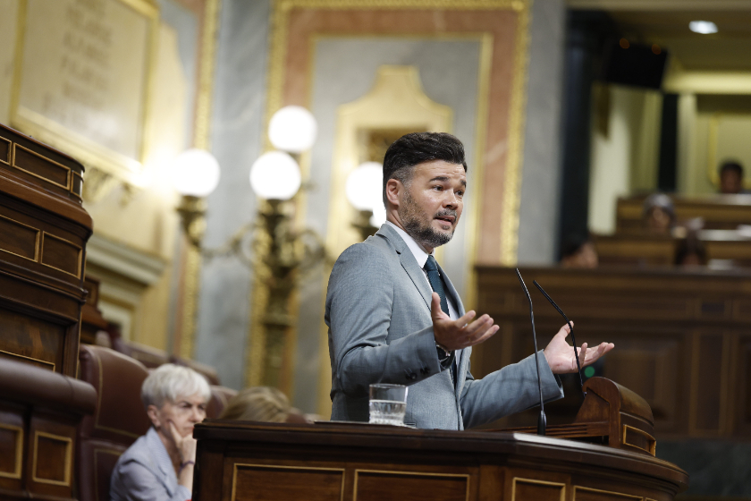  Gabriel Rufián, al faristol del Congrés / Congrés dels Diputats 