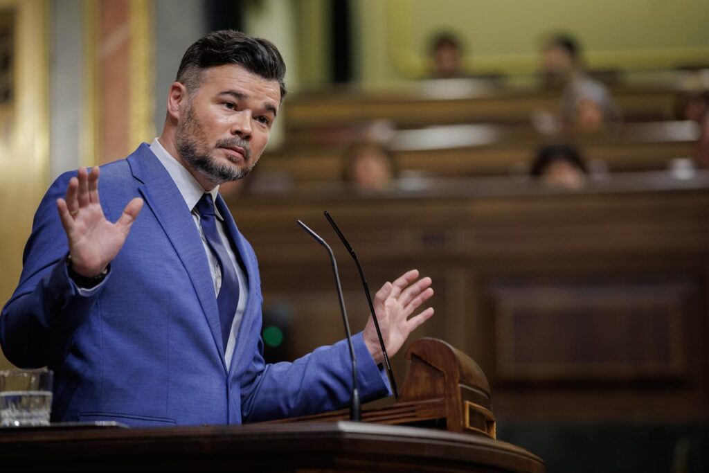 Gabriel Rufián, al faristol del Congrés / Congrés dels Diputats