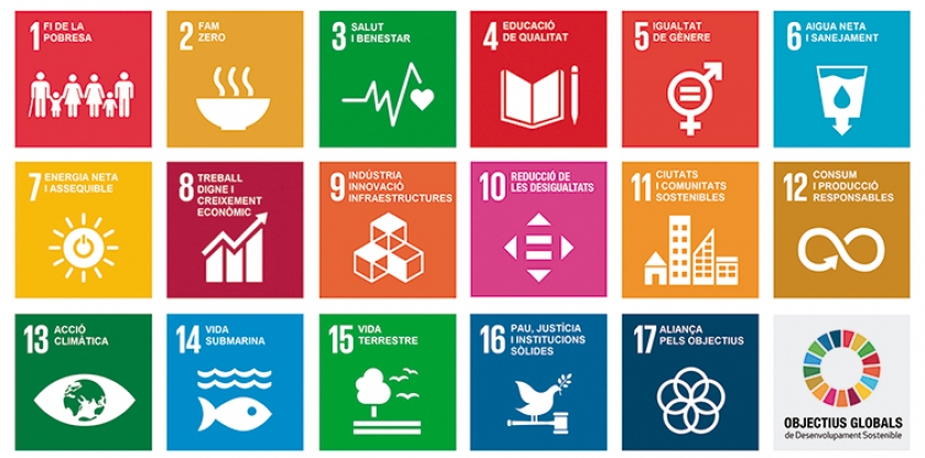  Els 17 objectius per al desenvolupament sostenible que marca l'Agenda 2030 