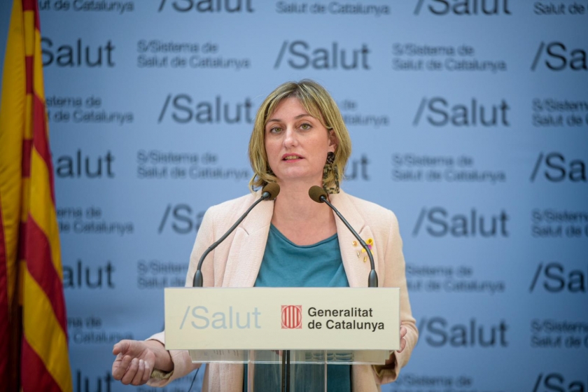  Roda de premsa de la consellera de Salut, Alba Vergés / Marc Puig 