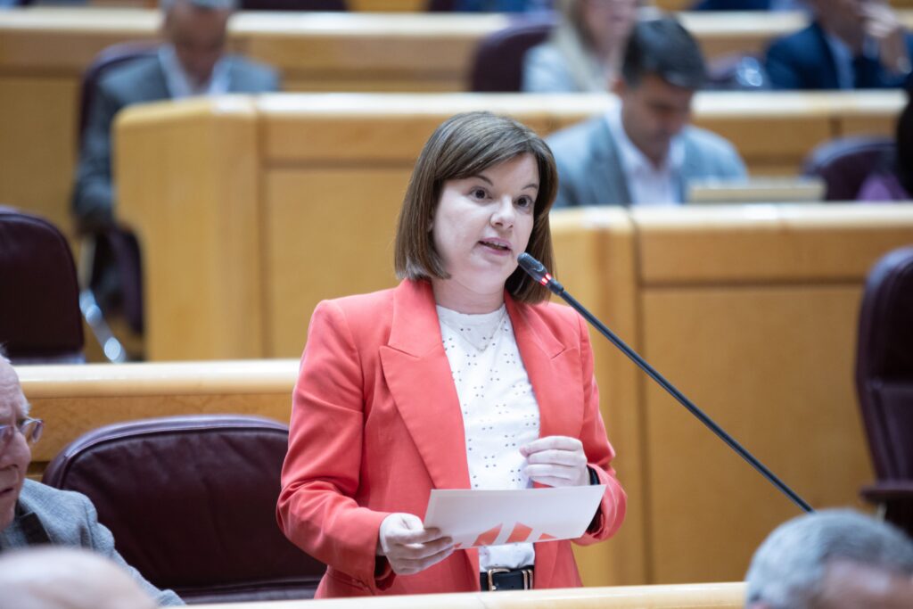 Sara Bailac a la sessió de control del Senat