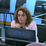 La diputada Inés Granollers a la Comissió d'Indústria
