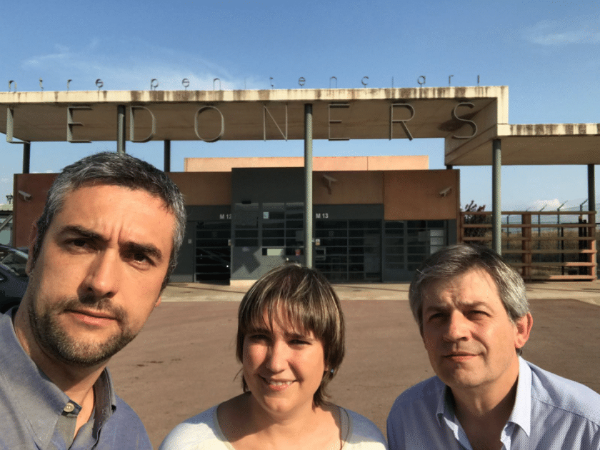 Els diputats Bernat Solé, Montserrat Fornells i David Rodríguez