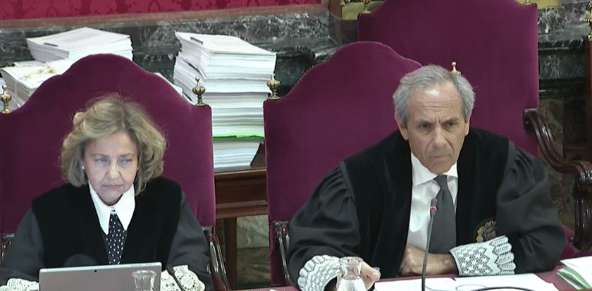  Els fiscals han interrogat deu guàrdies civils durant la sessió d'avui al Tribunal Suprem 