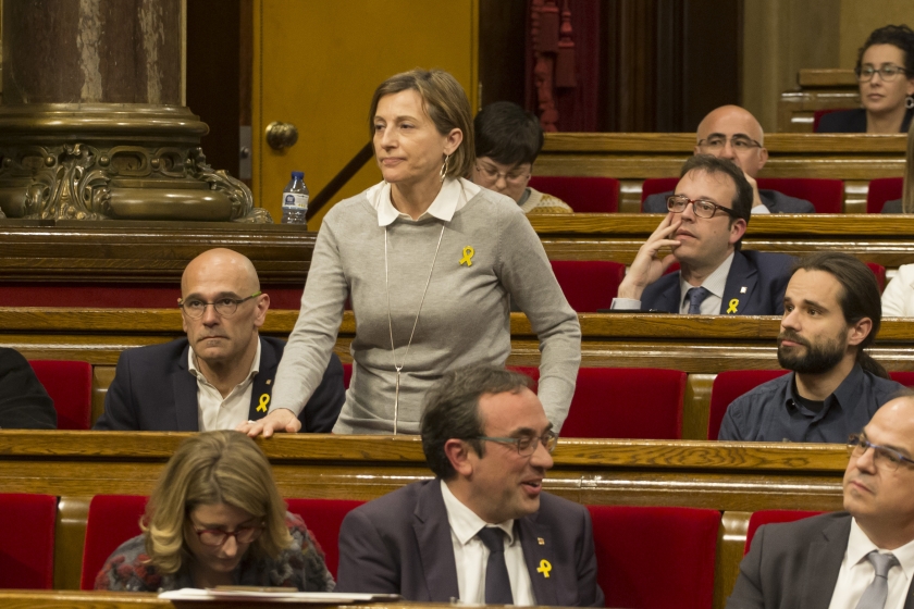   Pluja de contrastos. Crònica de la visita a Carme Forcadell  