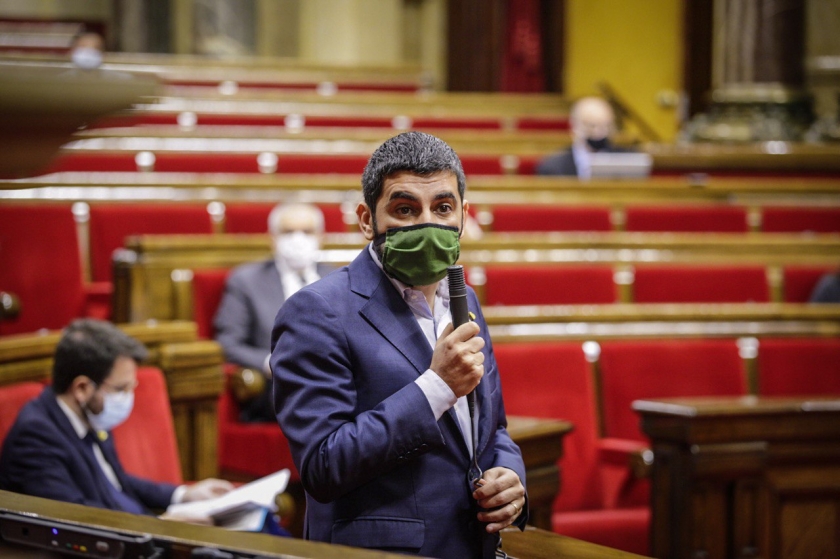  El conseller de Treball, Afers Socials i Famílies, Chakir el Homrani, al Parlament de Catalunya 