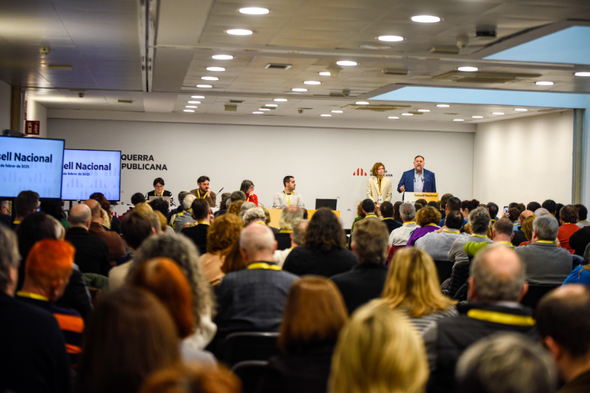  Consell Nacional extraordinari d'Esquerra Republicana, aquest dissabte a Barcelona. MARC PUIG 