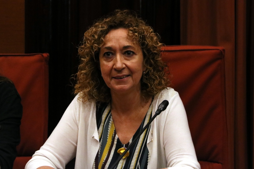  La consellera de Justícia, Ester Capella, durant la compareixença a la Comissió de Justícia del Parlament / ACN 