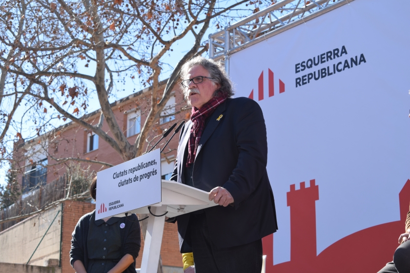  El portaveu d'Esquerra Republicana al Congrés, Joan Tardà, a l'acte de Terrassa 