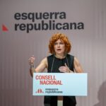 La secretària general d'Esquerra Republicana, Elisenda Alamany, al Consell Nacional.