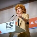 Elisenda Alamany a la roda de premsa