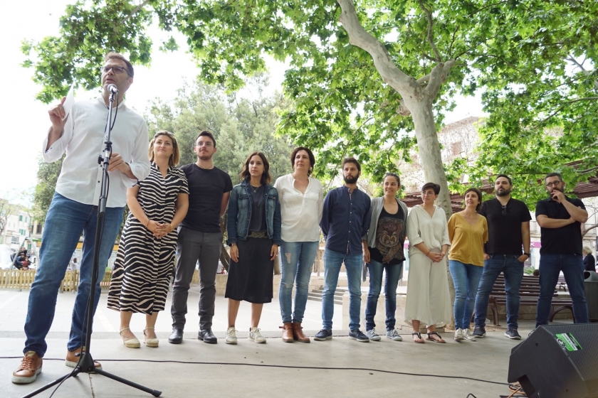  El candidats de Més per Manacor i Esquerra Republicana en un acte de campanya del passat mes de maig 