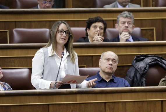 Etna Estrems i Jordi Salvador al Congrés dels Diputats