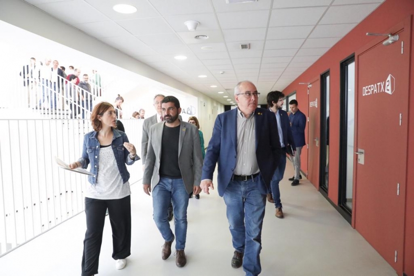  Avui els consellers Chakir El Homrani i Josep Bargalló han visitat el Centre de Formació Professional d'Automoció de Martorell 
