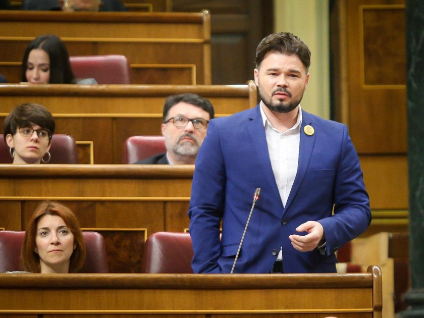  El portaveu republicà al Congrés, Gabriel Rufián. 