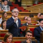 El president del grup parlamentari d'Esquerra Republicana, Josep Maria Jové, al Parlament.