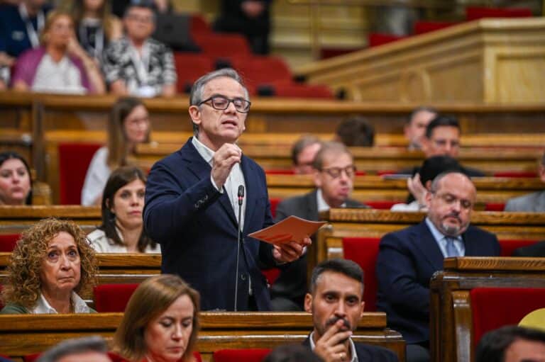 El president del grup parlamentari d'Esquerra Republicana, Josep Maria Jové, al Parlament.