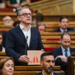 Josep Maria Jové al ple del Parlament