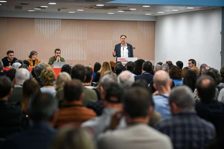 Oriol Junqueras intervé al Consell Nacional.